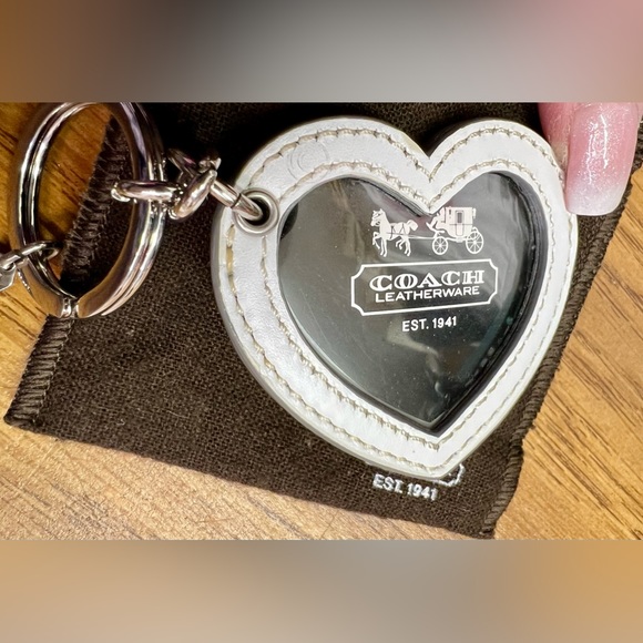 COACH ~ TATTOO HEART FRAME KEYCHAIN/FOB - Picture 8 of 8